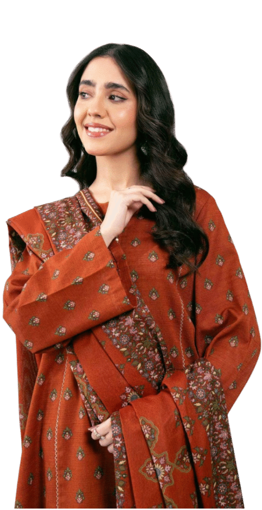 Unstitched suits for women in Pakistan